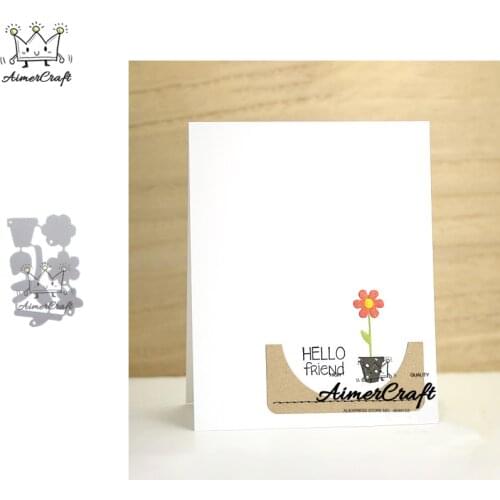 Potted Plant Flower Metal Cutting Dies Scrapbooking Stencil For DIY Paper Card Decorative Embossing Die Cut Craft Dies New 2019