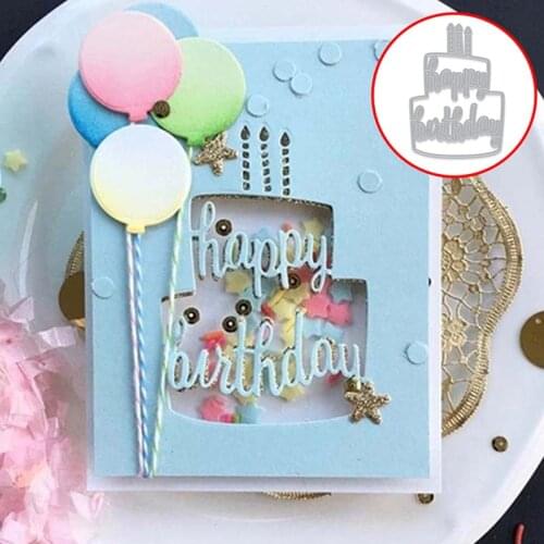 Cute Cake Shaker Metal Cutting Dies Stencils For DIY Scrapbooking Decorative Embossing DIY Paper Cards