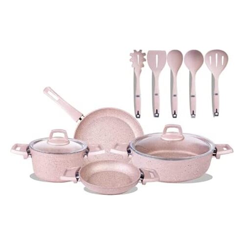 Karaca Biogranit Rosegold 11 Piece Cookware Set