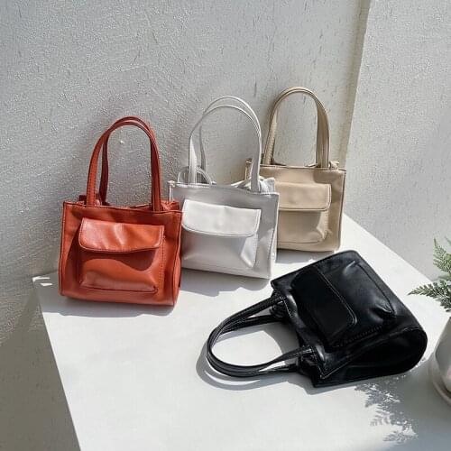 New Korean womens bag fashion trend handbag soft face shoulder straddle bag small square bag purses and handbags