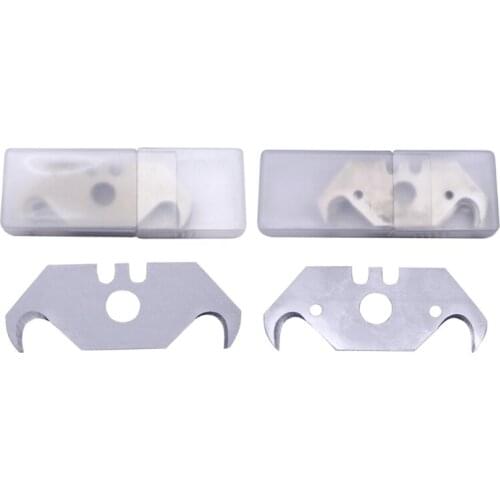 2021 New 10 Pcs Durable Utility Knife Hooked Blades Pointed Blades Pocket Knives