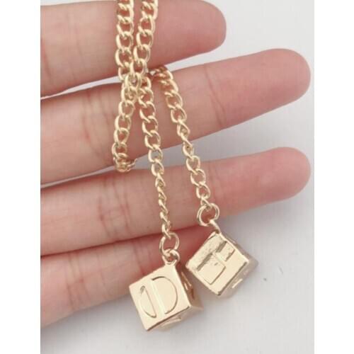 2019New style Car Ornaments Pendant Chain Dice Cube Toy Car Interior Decoration Crystal Jewelry Decorative Car Accessories GJ001