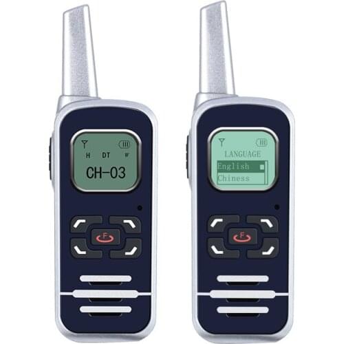 2 pcs mcro mini walkie talkie accumulator battery usb charger portable radio intercom set walkie-talkie UHF walkie-talkies ham