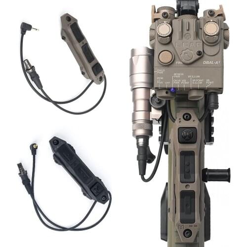 Tactical Augmented Dual Function Tape Switch for M300 M600 Flashlight PEQ15 16A DBAL A2 Weapon Light For 20mm Rail Keymod Mlok