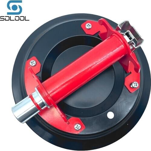9 Inch Vacuum Suction Cup Heavy Duty Lifting Cup With Metal Handle For Stone Slab Glass Marble Granite