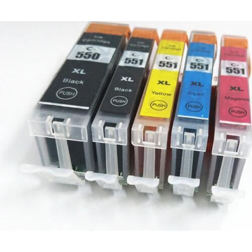 Vilaxh ink cartridge PGI550 PGI-550 CLI-551 Compatible Cartridge for canon PGI550 CLI551 PIXMA IP7250 MG5450 MX925 MG5550 MG6450