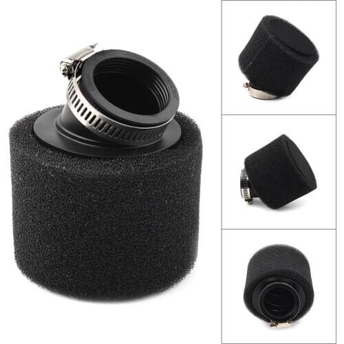 Motorcycle 38mm Air Filter Angled Black Foam for Dirt Pit Bike 110cc 125cc CRF50 CRF70 CRF50 70 XR50 KLX110