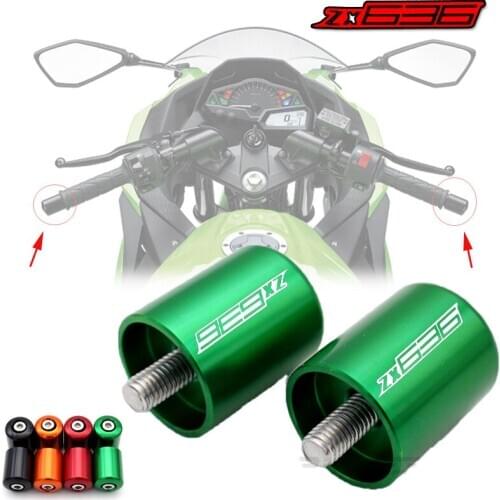 High Quality CNC Motorcycle Accessories For KAWASAKI ZX6R ZX636 ZX-636 2007-2016 Handlebar Ends Slip Cap