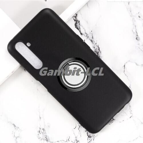 For OPPO Realme X3 SuperZoom V3 V5 5G Q2 Pro Q2i 6 6i 7 7i C3 Global C12 C15 Back Ring Holder Bracket Phone Case TPU Soft Cover