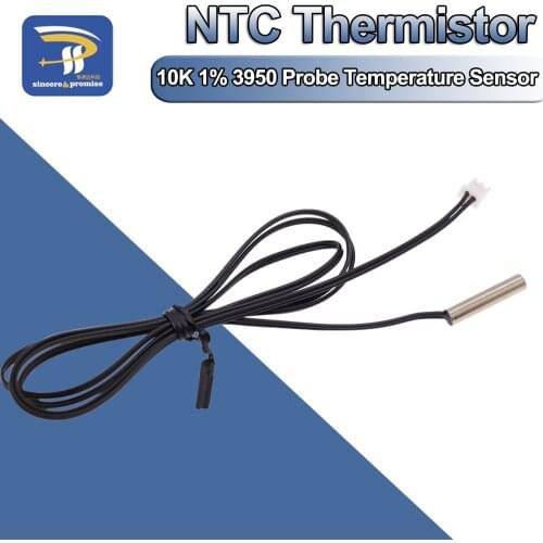 High temperature 1M NTC temperature sensor 10K 1% 1 meter accuracy temperature sensing probe MF58 3950