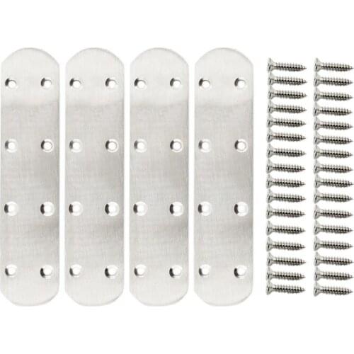 168x38x3mm Mending Plates Heavy Duty,Flat Bracket Stainless Steel Straight Brace Repair Fixing Plates Connector Joining Bracket