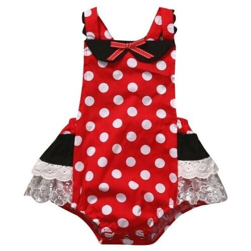 2018 Newborn Infant Baby Girls Lace Sleeveless Bodysuit Jumpsuit Outfits Clothes Size 0-24M