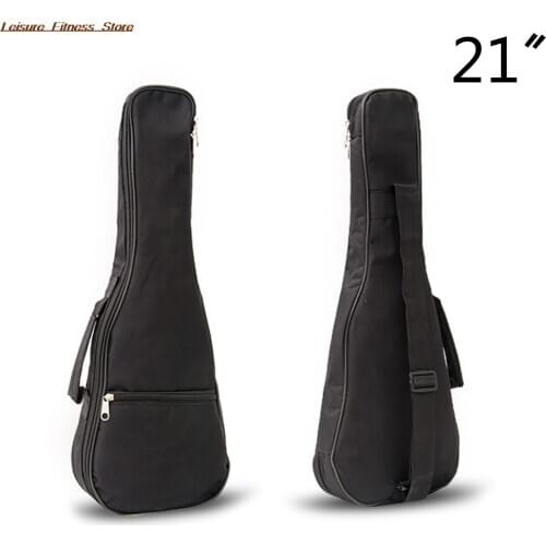 21 Inch Ukulele Waterproof Guitar Cover Gig Bag Soft Case Light Gear -Black