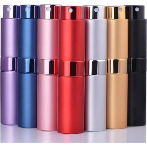 500pcs 10ml Mini Portable Travel Aluminum Refillable Perfume Spray Bottle 1/3oz Cosmetic Containers With Atomizer new