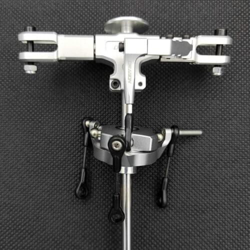 Alzrc Devil 450 Helicopter Parts DFC/SDC Main Rotor Head Upgrade Set -Silver D45F0A For Aglin T-REX KDS Tarot 450 Helicopter
