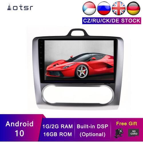 AOTSR Android 10 Car GPS Navigation For Ford Focus MK2 2004 - 2011 Tape Recorder IPS Multimedia Player DSP Stereo Head Unit
