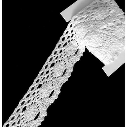 2 meters Sew white Lace Ribbon Trim Guipure 40mm width , Craft Scrapbooking Embroidery DIY Gift Packing Decoration 7LS59-1