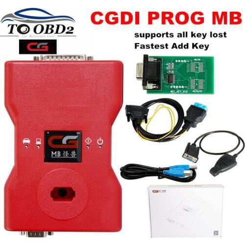 CGDI MB Programmer Supports All Key Lost For Benz Fastest Add Key Original CGDI Prog MB With AC Adapter/ELV/EIS Optional