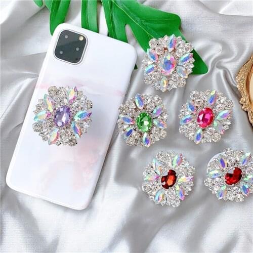 Hot Korea Popular Big Diamond bling for Samsung Galaxy marble phone holder stand for iphone 7 8 Plus X XS XR MAX 11 Pro coque