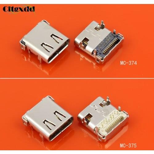 Cltgxdd 1PCS USB 3.1 Type C usb jack connector Female Mobile phone Tablet PC Charging port socket No PCB board Four foot DIP