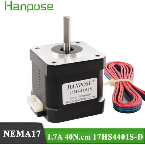 3D printer 4-lead Nema17 Stepper Motor 42 motor Nema 17 motor 42BYGH 1.7A 65oz.in 17HS4401S motor for CNC XYZ with DuPont line