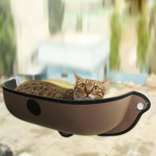 Cat Hammock Bed Mount Window Seat Suction Cups Soft Warm Resting Sunbath Bed Pad Lounger Comfortable Ferret Cage Pet 3