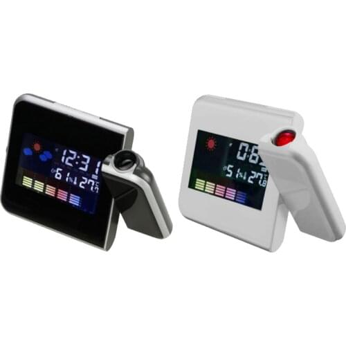 Hot Sale Table Clock Digital Alarm Clock with Projection Ceiling Projector Alarm Clock Temperature Thermometer Time Date