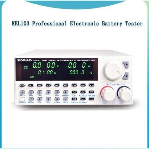 KORAD-KEL103 Professional electrical programming Digital Control DC Load Electronic Loads Battery Tester Load 300W 120V 30A