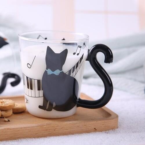 Creative Cat Cup Cartoon Printing Cups Cute Creative Female Office Hand Cup Couple Cup Breakfast Cup Milk Tea Cup coffee mugs