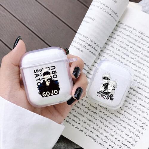 Jujutsu Kaisen Gojo Satoru Japan Anime Soft silicone TPU Cases For Airpods Charging Box For AirPods 1 2 3 Pro Fundas Coque