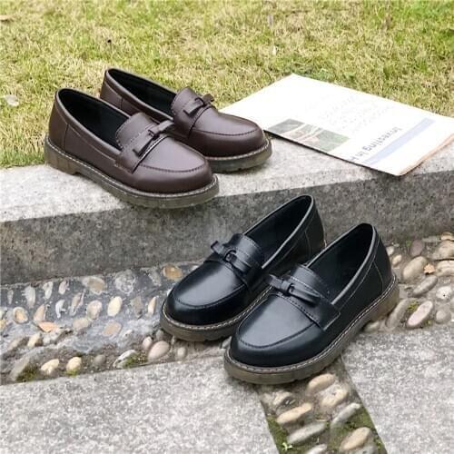 2021 New College Student JK Shoes Japanese Women Girls Uniform Shoes Platform Shoes PU Leather Lolita Shoes Anime Cosplay