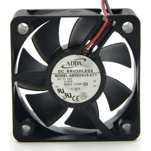 Original FOR adda ad5024 us-c71 24v 0.20a5cm5020 2-wire copier cooling fan