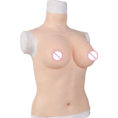All Silicone Breast Prosthesis Tights Transgender Silicone Breast Form Bra Top Plus Size Clothing for Women Full Cup lingerie
