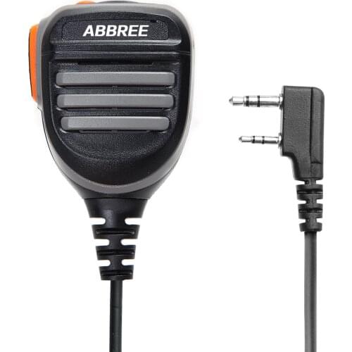 Abbree PTT Remotel Rainproof Speaker Mic Microphone for Baofeng Digital Walkie Talkie DM-860 BF-F11 DM-X Radio
