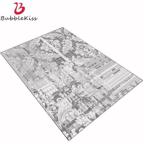 Bubble Kiss Modern Rugs and Carpets for Home Living Room Nordic Abstract Striped Plaid Floral Grey Rugs For Bedroom Home Decor