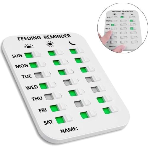 DIY Pet Feeding Reminder Dogs Cats Magnetic Baby Care Living Room Home Kitchen Practical Kids Easy Install Fish For Old People