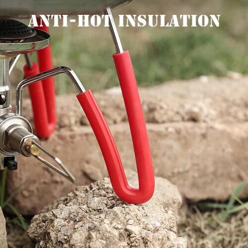 Outdoor Camping Supplies Spider Stove Leg Silicone Hose Non-slip Heat Resistance Protective Sleeve Tube