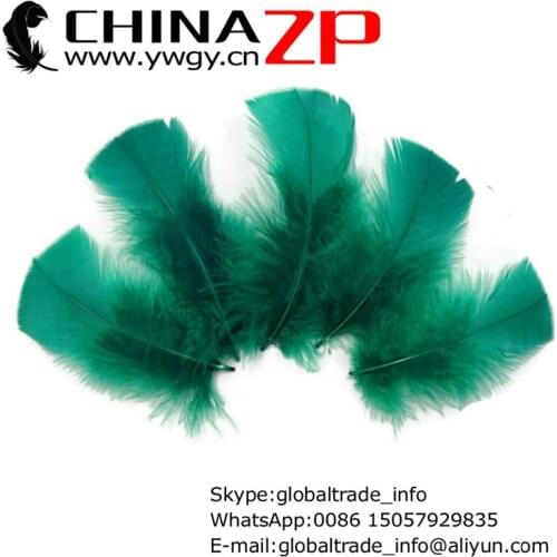 Leading Supplier CHINAZP Factory 1000pcs/lot Cheap Wholesale Dyed Kelly Green Craft Turkey T-Base Plumage Feathers