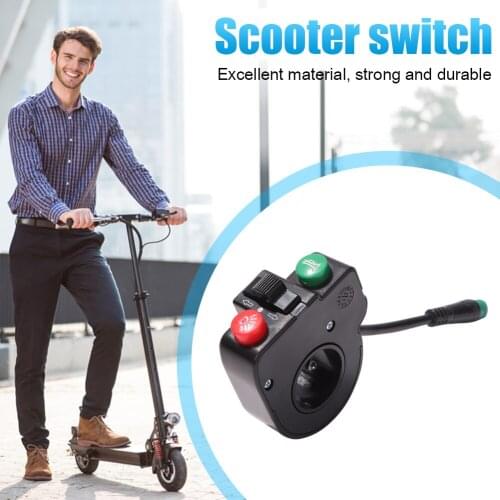 Waterproof Handlebar Headlight Horn Turn Signal Switch for KUGOO M4 PRO Three-position Waterproof Switch Turn Signal Headlight