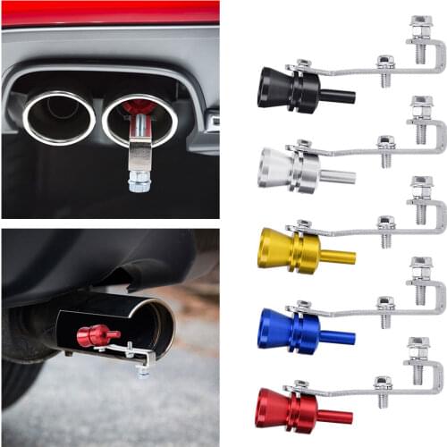 Motorbike Car Exhaust Fake Turbo Whistle Pipe Sound Muffler Blow Off Valve Universal Simulator Whistler