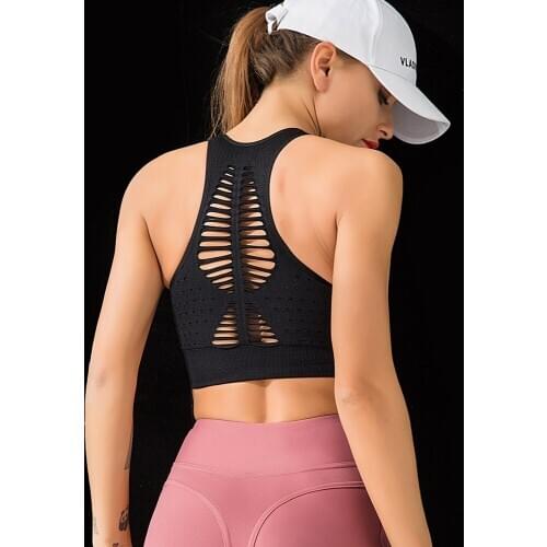 Women yoga bra Gym Removable Padded Sports Bras High Impact Support Fitness Yoga Bra Athletic Workout Tops