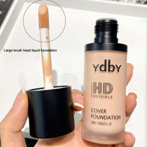 30ml Liquid Foundation Matte Oil Free Makeup Base Full Coverage Concealer Brighten Invisible Pores Foundation Makeup TSLM2