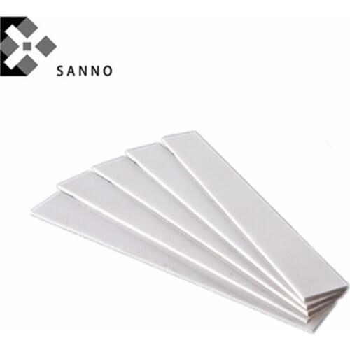 10pcs Customize ceramic insulation plate 10x85x0.8mm / 15x150x1mm / 30x50x3mm square al2o3 alumina ceramic substrate sheet