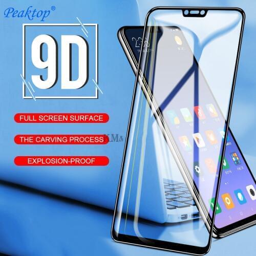 2pcs 9D Full Cover Tempered Glass for Huawei Y9 2019 Y5 Y6 Prime 2018 Glass Honor 7A 7C Pro RU Mate 10 Pro lite Screen Protector