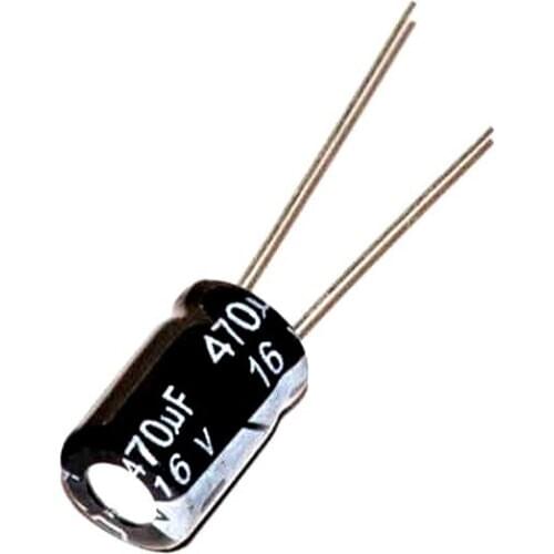 20PCS Higt quality 16V470UF 8*12mm 470UF 16V 8*12Electrolytic capacitor
