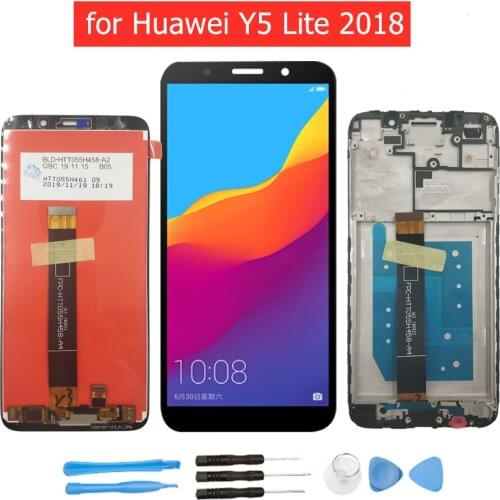 5.45" for Huawei Y5 Lite 2018 LCD Display Digitizer + Frame Assembly Touch Screen LCD Display TouchScreen Repair Spare Parts
