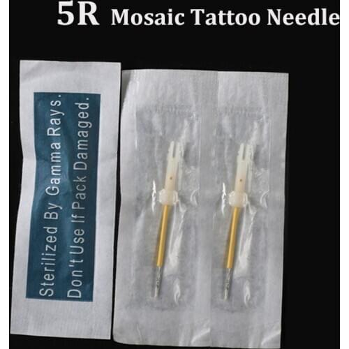50pcs/bag 5RL Professional USA Biotouch Mosaic Tattoo Needles for Eyebrow & Lip Permanent Makeup Tattoo Machines Mosaic Needles
