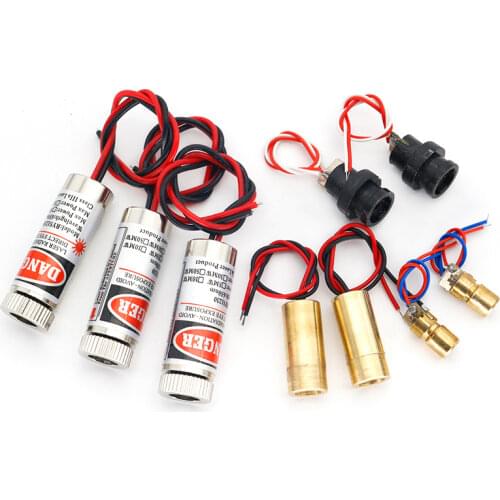 Laser head 650nm 9mm 3V 50mW Laser Cross Diode Module Red Copper Head