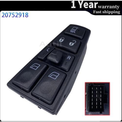Electric Power Window Control Master Switch Regulator Button Console For Volvo Truck FH12 FM VNL FM12 FM9 20752918