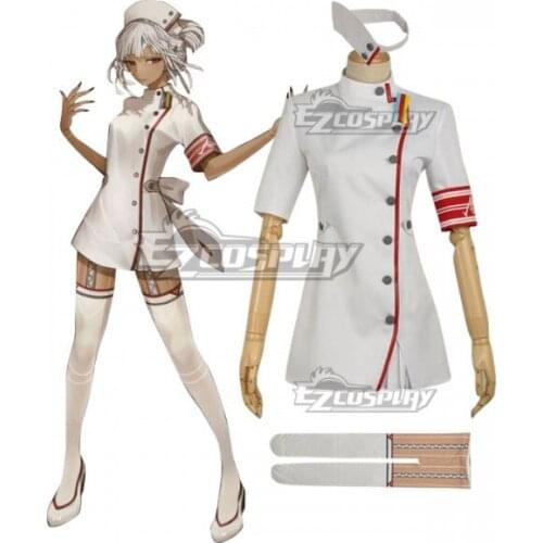 Fate Grand Order Fate Extella Saber Attila Nurse Dress White Girls Halloween Party Dress Adult Halloween Party Cosplay Costume E